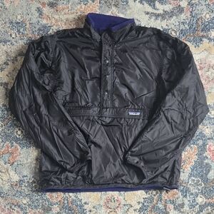 90s Patagonia Glissade Half-Zip Pullover Fleece x Nylon Jacket (Reversible)